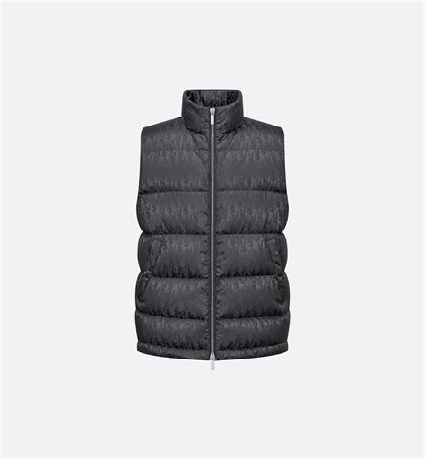 dior 033c410a4462|Dior Oblique Down Vest Gray Technical Jacquard .